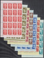 ** 1958 Sport Sor ívszéli 20-as Tömbökben (16.000) / Mi 1542-1548 Blocks Of 20 - Other & Unclassified