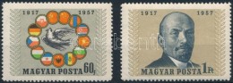 ** 1957 Nagy Októberi Szocialista Forradalom Sor (6.000) / Mi 1503-1504 - Autres & Non Classés