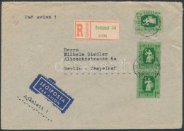 1948 Ajánlott Légi Levél 4,80Ft Bérmentesítéssel Berlinbe / Registered... - Otros & Sin Clasificación