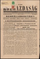 1947 Közgazdaság újság Bécsbe Küldve 1,20Ft... - Otros & Sin Clasificación