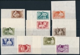 ** 1955 Munka Vágott ívsarki Sor (30.000) / Mi 1426-1445 Imperforate Corner Set - Otros & Sin Clasificación