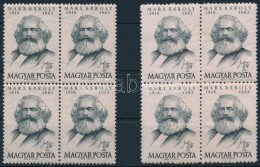 ** 1953 Marx  'A' és 'C' Négyestömbök, Az Utóbbi Visnyovszki Fotóatteszttel.... - Otros & Sin Clasificación