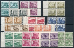 ** 1951/1953 Épületek I.-II. Sorok / Mi 1186-1191, 1241-1242, 1255-1260, 1306-1314, 1348-1350 Blocks Of... - Otros & Sin Clasificación