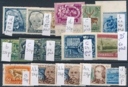 O 1950-1954 30 Db Számvízjeles Bélyeg / 30 Stamps With IV. In Watermark - Otros & Sin Clasificación