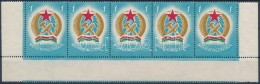 ** 1949 Alkotmány (I.) 1Ft ívsarki ötöscsík Alul... - Other & Unclassified