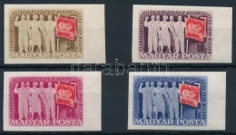 ** 1949 Szakszervezet (III) Vágott ívszéli Sor (30.000) / Mi 1041-1044 Imperforate Margin Set - Otros & Sin Clasificación