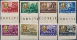 ** 1947 Roosevelt Vágott Sor (35.000) / Mi 985-992 Imperforate Set - Andere & Zonder Classificatie