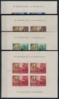 ** 1947 Roosevelt Sor Vágott Kisívekben (180.000) / Mi 985-992 Imperforate Minisheets (apró... - Other & Unclassified