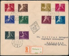 1947 SzabadsághÅ‘seink Ajánlott FDC  / Mi 971-980 Registered FDC - Other & Unclassified