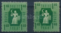 ** 1946 Forint-fillér 1,40Ft, Az Egyik értékszám EltömÅ‘dés Miatt 1,10Ft +... - Otros & Sin Clasificación