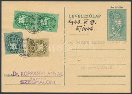 1946 (14. Díjszabás) Távolsági LevelezÅ‘lap / Domestic Postcard - Otros & Sin Clasificación