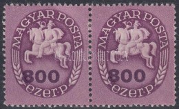 ** 1946 Lovasfutár 800 Ezer P Pár Eltolódott értékszámokkal / Mi 892... - Otros & Sin Clasificación