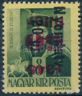 ** 1946 BetÅ±s III. Nyomtatv.20g/60f/8f Fordított Felülnyomással / Mi 870 With Inverted... - Andere & Zonder Classificatie