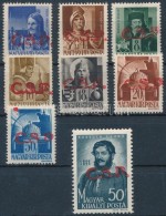 ** * Rimaszombat I. 1945 8 Klf érték / Mi 3, 4, 7, 8, 10, 11, 14, 27 Signed: Bodor (8f Falcos /... - Autres & Non Classés