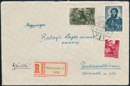 1944 Ajánlott Levél / Registered Cover 'BÉKÉSCSABA' - PestszentlÅ‘rinc - Otros & Sin Clasificación