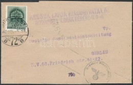 1943 8f Nyomtatványon Németországba, Gestapo Cenzúrával / Printed Matter With 8f... - Otros & Sin Clasificación