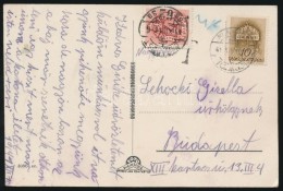 1941 Portós Képeslap Munkácsról / Postcard From Munkács With Postage Due - Otros & Sin Clasificación