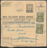 1941 Csomagszállító KétnyelvÅ± Bélyegzéssel / Parcel Card With Bilingual... - Otros & Sin Clasificación