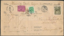 1940 Pénzeslevél Tábori Posta Címre Küldve / Insured Cover To Field Post Address... - Otros & Sin Clasificación