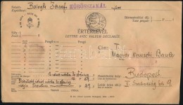 1940 Értéklevél 2,26P Bérmentesítéssel / Insured Cover... - Otros & Sin Clasificación