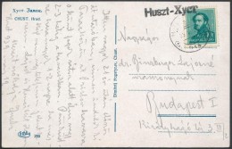 1939 Képeslap KétnyelvÅ± 'HUSZT' Bélyegzéssel / Postcard With Bilinqual Cancellation - Otros & Sin Clasificación