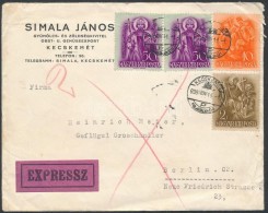 1938 Expressz Céges Levél 1,12P Bérmentesítéssel Németországba /... - Otros & Sin Clasificación