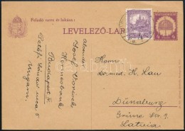 1929 Díjjegyes LevelezÅ‘lap 16f Díjkiegészítéssel Lettországba / PS-card... - Otros & Sin Clasificación