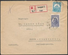 1928 Ajánlott Levél Romániába 1,02P Bérmentesítéssel / Registered... - Otros & Sin Clasificación