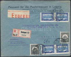 1927 Ajánlott Expressz Levél 1,62P Bérmentesítéssel Németországba,... - Otros & Sin Clasificación