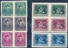 ** 1935 Pázmány Péter Vágott Sor Párokban (160.000) / Mi 522-527  Imperforate... - Otros & Sin Clasificación