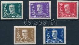 ** 1930 Kormányzói 10 éves évforduló Vágott Sor (50.000) / Mi 458-462... - Autres & Non Classés