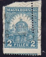 O 1928 PengÅ‘-fillér II. 2f Fogazási Rendellenességgel / Mi 442 With Perforation Error - Otros & Sin Clasificación