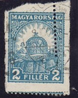 O 1928 PengÅ‘-fillér II. 2f Fogazási Rendellenességgel / Mi 442 With Perforation Error - Other & Unclassified