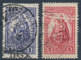 O 1926 1P, 2P KettÅ‘s Papírránccal / With Double Paper Crease - Otros & Sin Clasificación