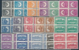 ** 1926 PengÅ‘-fillér (I) Sor Négyestömbökben (100.000) / Mi 411-426 Set In Blocks Of 4 - Andere & Zonder Classificatie