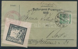 1925 Przemysli Ballonposta Emlékrepülés LevelezÅ‘lap / Przemysl Memorial Balloon Flight Postcard - Otros & Sin Clasificación