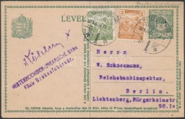 1921 Díjjegyes LevelezÅ‘lap 52f Tarifahelyes Díjkiegészítéssel (min 15.000) /... - Otros & Sin Clasificación