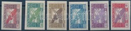 ** 1924 Ikarusz Vágott Sor (20.000) / Mi 383-388 Imperforate Set - Other & Unclassified