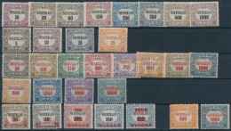 ** 1921/1924 Hivatalos Sorozat + 19 Klf Hármaslyukasztásos Hivatalos Bélyeg / Official Set Mi... - Other & Unclassified