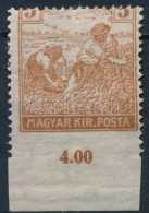 ** 1920 Arató 5f Látványos Lefogazással / Mi 326 With Shifted Perforation - Autres & Non Classés