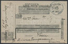 1920 SHS Felülnyomású Tábori Posta LevelezÅ‘lap / Field Post Cover With SHS Overprint.... - Otros & Sin Clasificación