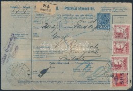 1919 Csomagszállító Hadisegély (III.) 3 X 40f és SHS Károly 10f... - Otros & Sin Clasificación