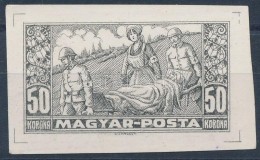 (*) Debrecen 1919 Segélybélyeg 50K Próbanyomat / Auxiliary Stamp 50K Proof.  Signed: Bodor - Other & Unclassified