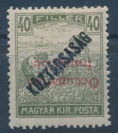 * Arad 1919 Arató/Köztársaság 40f Fordított Felülnyomással / Mi 37... - Otros & Sin Clasificación