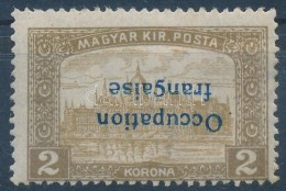 * Arad 1919 Parlament 2K Fordított Felülnyomással / Mi 22 With Inverted Overprint Signed: Bodor... - Autres & Non Classés