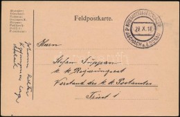 1918 Tábori Posta LevelezÅ‘lap / Field Postcard 'KRIEGSGEFANGENENLAGER ASCHACH A.d.DONAU' - Other & Unclassified