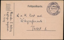 1918 Tábori Posta LevelezÅ‘lap / Field Postcard 'KRIEGSGEFANGENENLAGER WEGSCHEID B.LINZ' - Andere & Zonder Classificatie