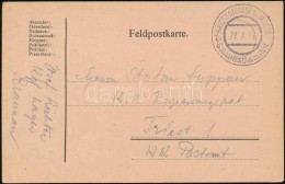 1918 Tábori Posta LevelezÅ‘lap / Field Postcard 'KRIEGSGEFANGENENLAGER BRAUNAU Am INN' - Otros & Sin Clasificación