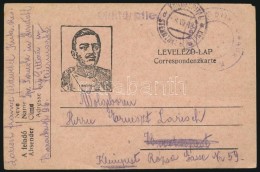 1918 Tábori Posta LevelezÅ‘lap / Field Postcard 'KRIEGSPITAL STERNTHAL B PETTAU D' - Andere & Zonder Classificatie