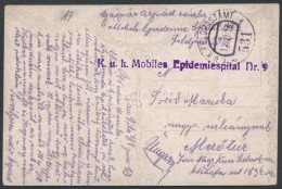 1918 Tábori Posta Képeslap / Field Postcard 'K.u.k. Mobiles Epidemiespital Nr.9' + 'FP 531 B' - Other & Unclassified